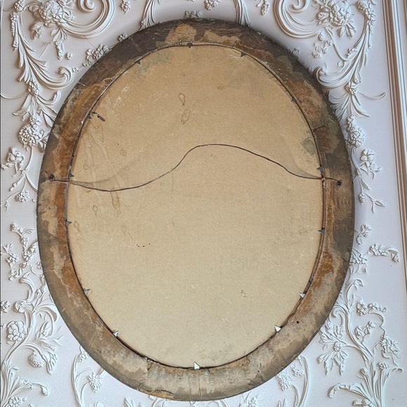 Vintage M. DeCamb Oval Frame Floral Flowers Print Picture By Borin Art Products - Picture 7 of 7